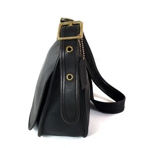 Vintage Coach Patricia's Legacy Knapsac Handbag 9951 Black Flap Messenger Bag